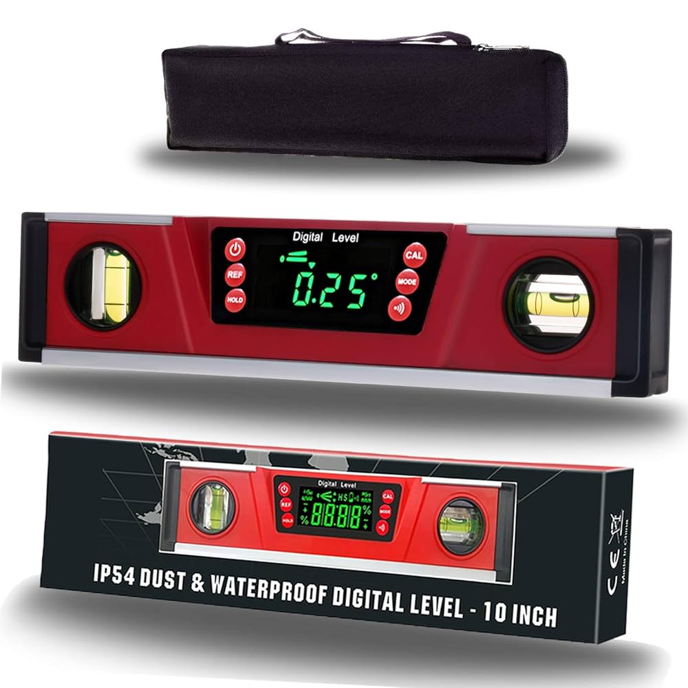 10-Inch Digital Torpedo Level and Protractor | Neodymium